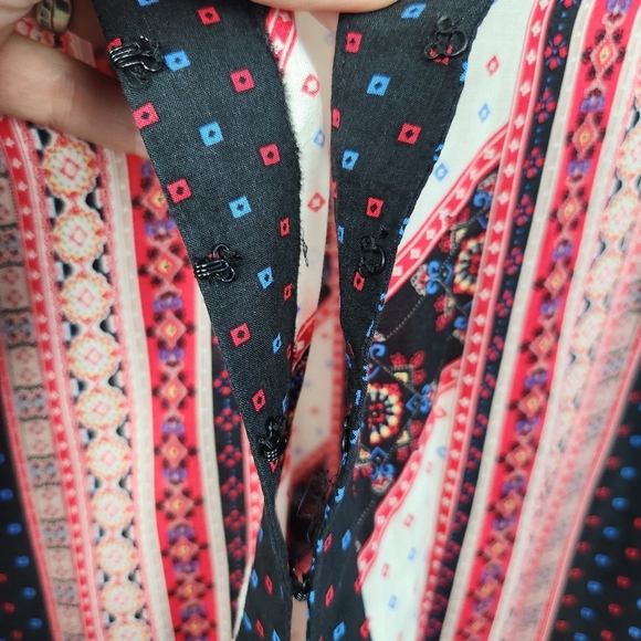 Free People Peace Maker Long Sleeve Dress Lightweight Size M Boho Coachella - Picture 5 of 15